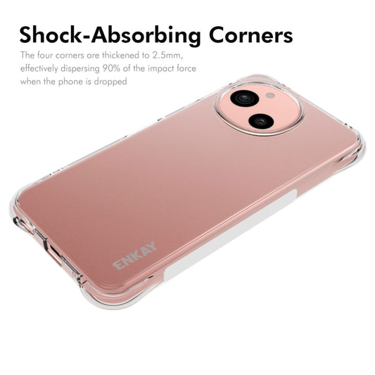 For Sharp Sense9 ENKAY Hat-Prince Transparent TPU Shockproof Phone Case by ENKAY