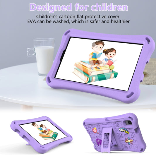 For Samsung Galaxy Tab A9 8.7 2023 X115 Hi Baby EVA Full Body Tablet Case with Strap(Light Purple) by bashfashion