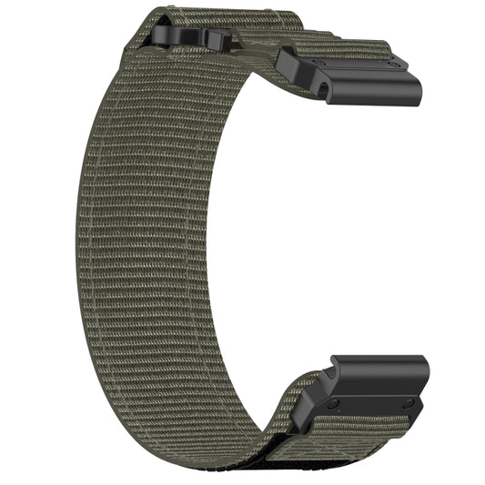 For Garmin MARQ Golfer 22mm Nylon Hook And Loop Fastener Watch Band(Grey) by bashfashion