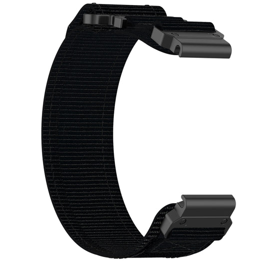 For Garmin MARQ Golfer Gen 2 22mm Nylon Hook And Loop Fastener Watch Band(Black) by bashfashion