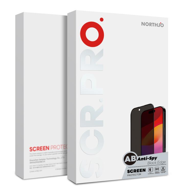 For iPhone Air NORTHJO A++ 28 Degree Privacy Full Glue Silk Printing Tempered Glass Film by NORTHJO