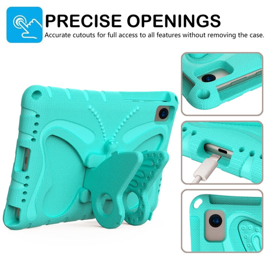 For Samsung Galaxy Tab S6 Lite 10.4 P610 Butterfly Bracket EVA Shockproof Tablet Case(Mint Green) by bashfashion