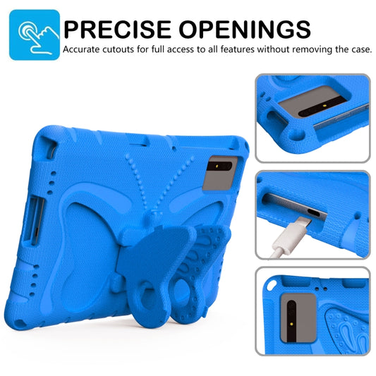 For Samsung Galaxy Tab S7 T870 Butterfly Bracket EVA Shockproof Tablet Case(Blue) by bashfashion