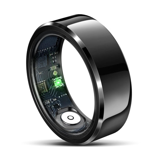 R6 SIZE 9 Smart Ring, Support Heart Rate / Blood Oxygen / Sleep Monitoring(Black) by bashfashion