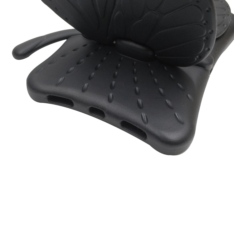 For iPad Air 11 2025 / 2024 Butterfly Bracket Kids EVA Shockproof Tablet Case(Black) by bashfashion