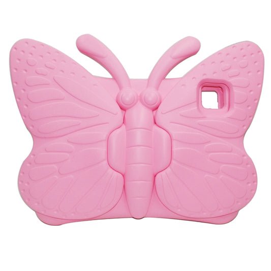 For iPad Air 11 2025 / 2024 Butterfly Bracket Kids EVA Shockproof Tablet Case(Pink) by bashfashion