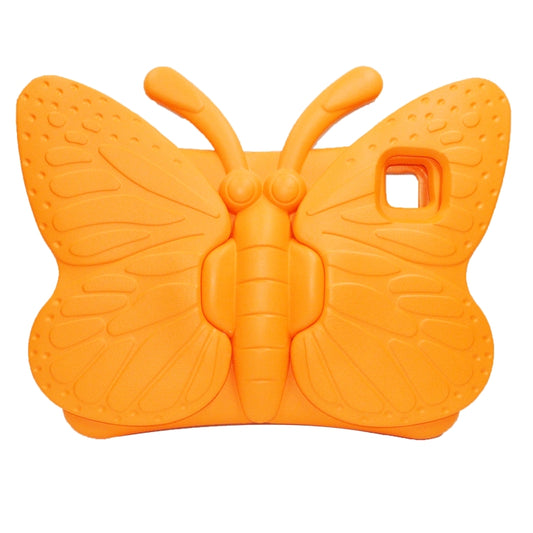 For iPad Pro 11 2025 / 2024 Butterfly Bracket Kids EVA Shockproof Tablet Case(Orange) by bashfashion