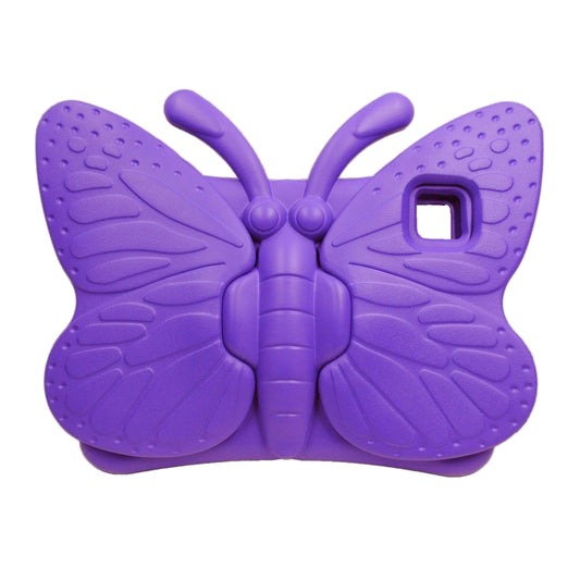 For iPad Pro 11 2025 / 2024 Butterfly Bracket Kids EVA Shockproof Tablet Case(Purple) by bashfashion