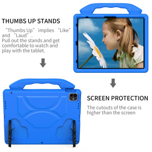 For iPad Pro 13 2025 / 2024 Children EVA Shockproof Tablet Case with Thumb Bracket(Blue) by bashfashion