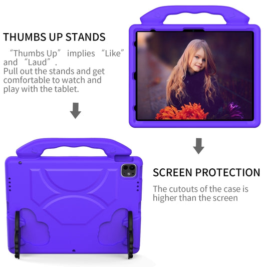 For iPad Air 13 2025 / 2024 Children EVA Shockproof Tablet Case with Thumb Bracket(Purple) by bashfashion
