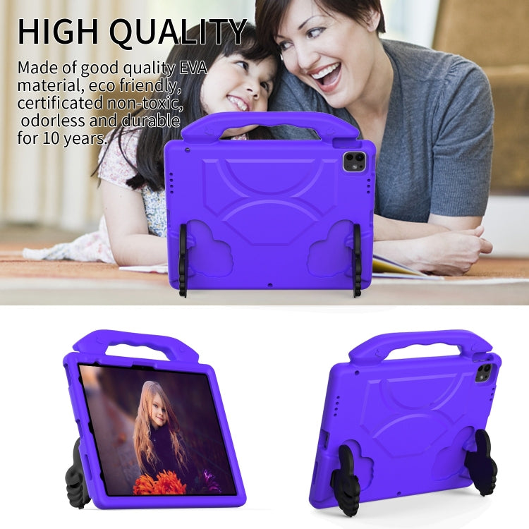For iPad Air 13 2025 / 2024 Children EVA Shockproof Tablet Case with Thumb Bracket(Purple) by bashfashion