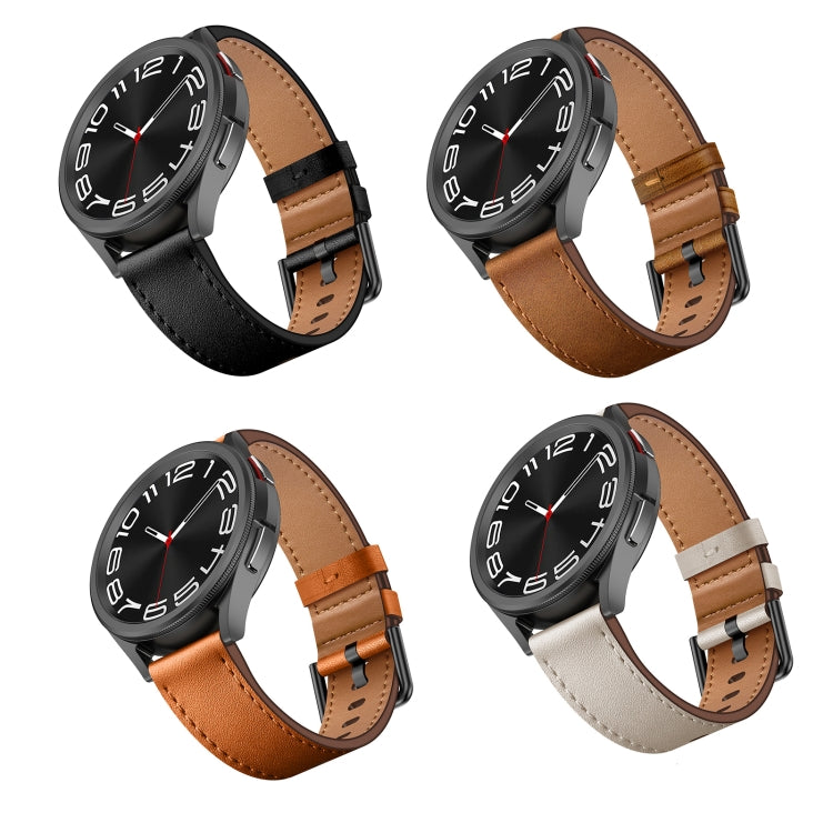 For Honor Magic 22mm SX Connector Metal Button Switch Leather Watch Band(Starlight) by bashfashion