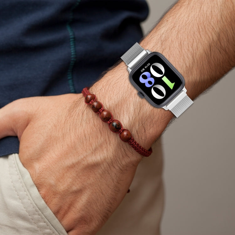 For vivo Watch GT Milan Stainless Steel Watch Band(Silver) by bashfashion