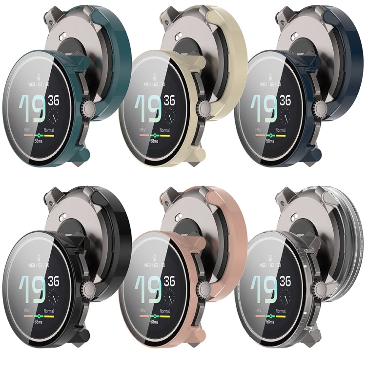 For Suunto Race PC + Tempered Glass Film Integrated Watch Protective Case(Deep Blue) by bashfashion