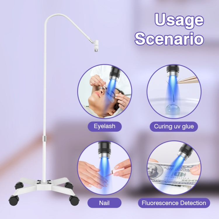 HD-AL20 Aluminum Alloy Beauty UV Lamp for Eyelash Extensions Nail Salon Foot Pedal Control(Black) by bashfashion