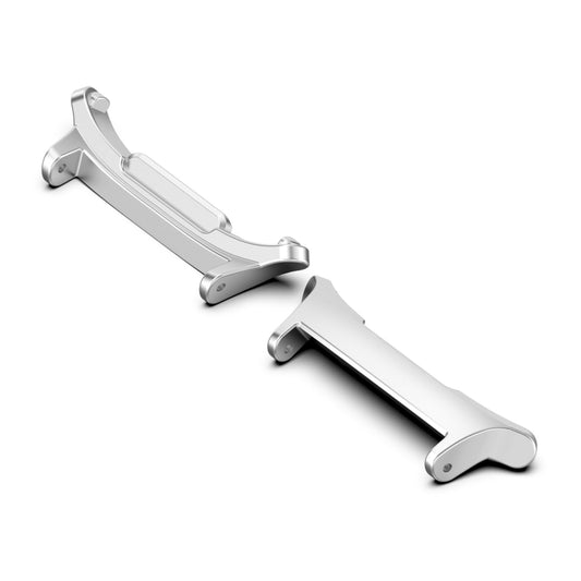 For Samsung Galaxy Watch Ultra 47mm 1 Pair 22mm Stainless Steel Metal Watch Band Connector(Silver) by bashfashion