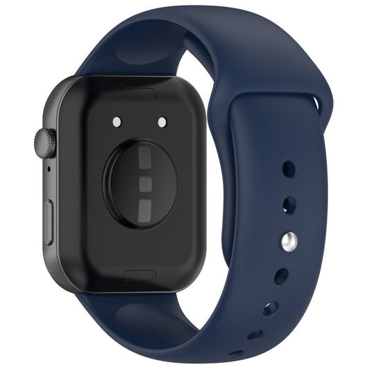 For Huawei Watch Fit3 Solid Color Reverse Buckle Silicone Watch Band(Midnight Blue) by bashfashion
