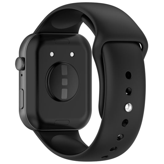 For Huawei Watch Fit3 Solid Color Reverse Buckle Silicone Watch Band(Black) by bashfashion
