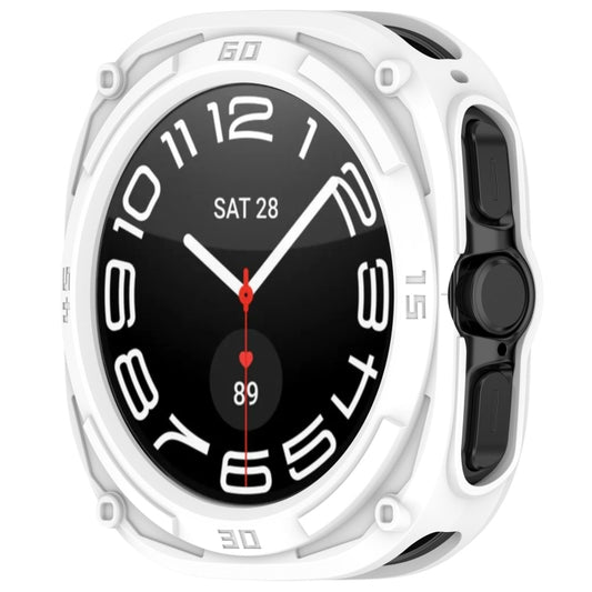 For Samsung Galaxy Watch Ultra 47mm / Ultra 2025 Armored TPU Watch Protective Cover(White) by bashfashion