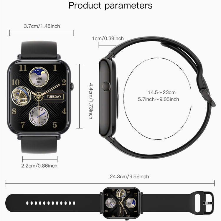 Q19 Max 2.1 inch HD Screen Waterproof Sports Business Smart Watch(Purple) by bashfashion