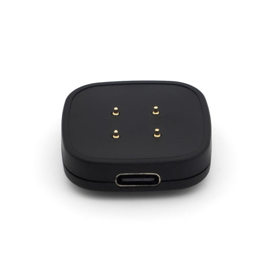 For Fitbit Versa 3 Portable Detachable USB-C / Type-C Interface Smart Watch Magnetic Charger(Black) by bashfashion