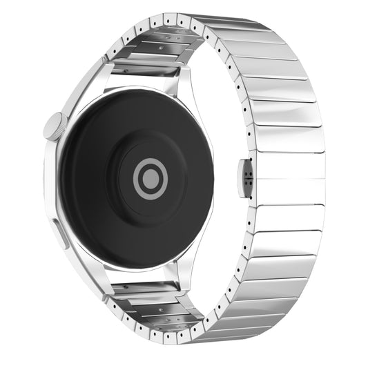 For Xiaomi Watch S2 22mm One Bead Paint Butterfly Buckle Alloy Watch Band(Silver) by bashfashion