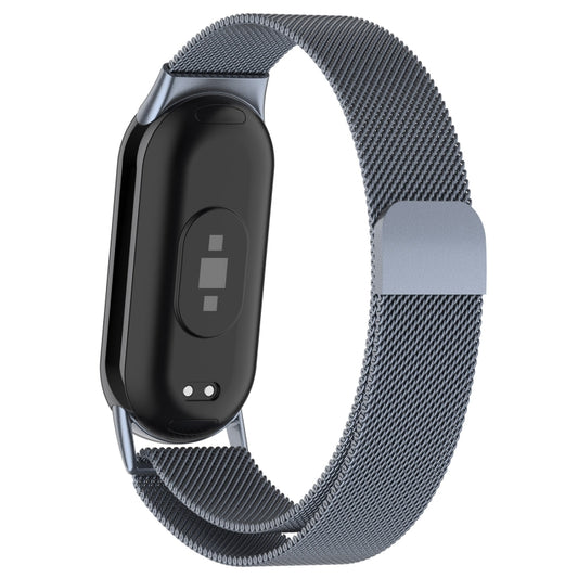For Xiaomi Smart Band 10 / 9 / 8 Milan Magnetic Stainless Steel Watch Band(Gray) by bashfashion
