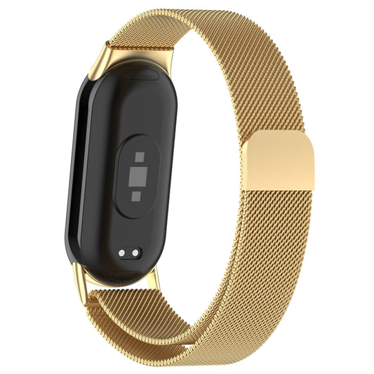 For Xiaomi Smart Band 10 / 9 / 8 Milan Magnetic Stainless Steel Watch Band(Gold) by bashfashion