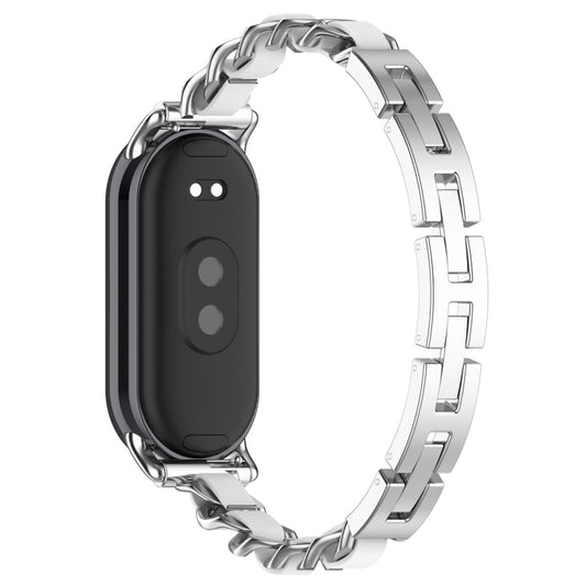 For Xiaomi Smart Band 10 / 9 / 8 Fashion Bracelet Metal Watch Band(Silver) by bashfashion