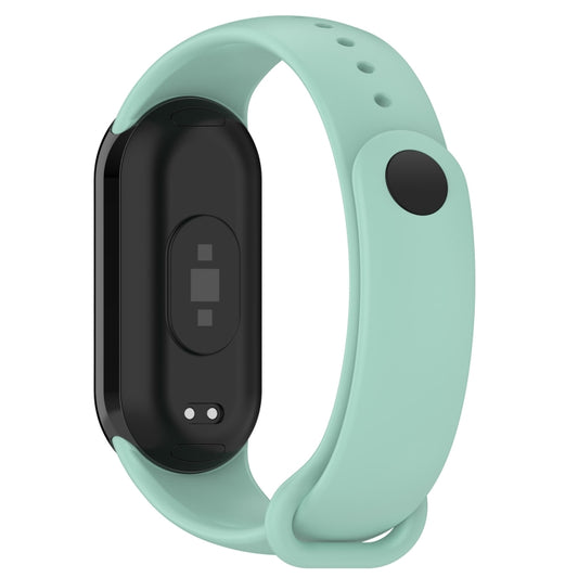 For Xiaomi Smart Band 9 / 9 NFC Metal Connector Solid Color Silicone Watch Band(Teal Green) by bashfashion