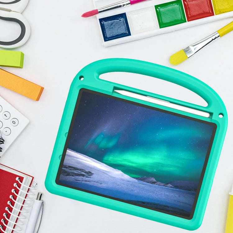 For iPad Air 11 2025 / 2024 Cartoon Sparrow EVA Shockproof Tablet Case(Glacier Green) by bashfashion