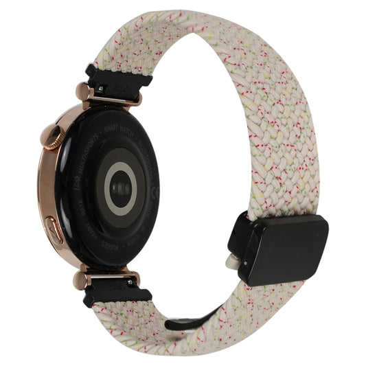 For Samsung Galaxy Watch 3 41mm 20mm Magnetic Buckle Braided Watch Strap(Starlight Colour) by bashfashion