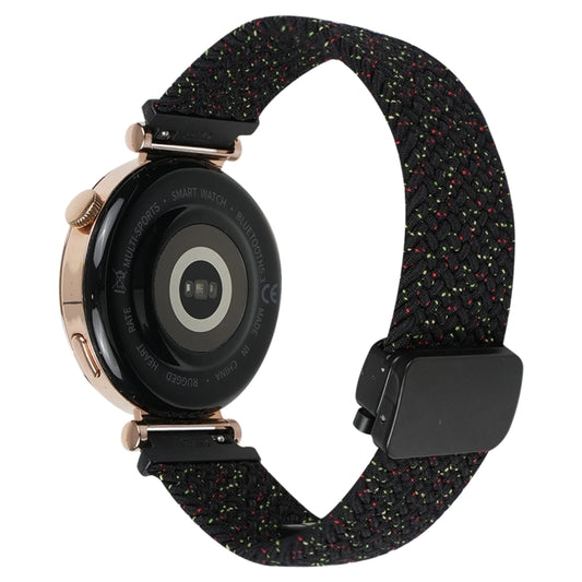 For Samsung Galaxy Watch 5 20mm Magnetic Buckle Braided Watch Strap(Starlight Black) by bashfashion