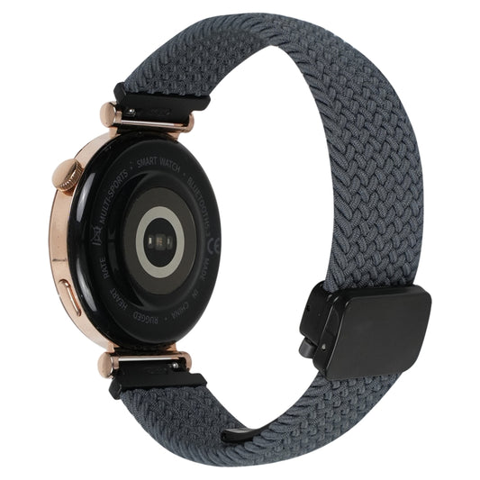 For Amazfit GTS 2 Mini Magnetic Buckle 20mm Braided Watch Band(Space Gray) by bashfashion