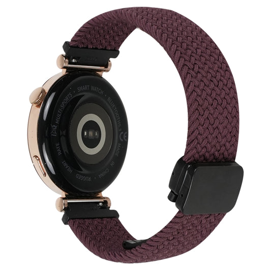 For Amazfit GTS Magnetic Buckle 20mm Braided Watch Band(Crimson Cherry) by bashfashion