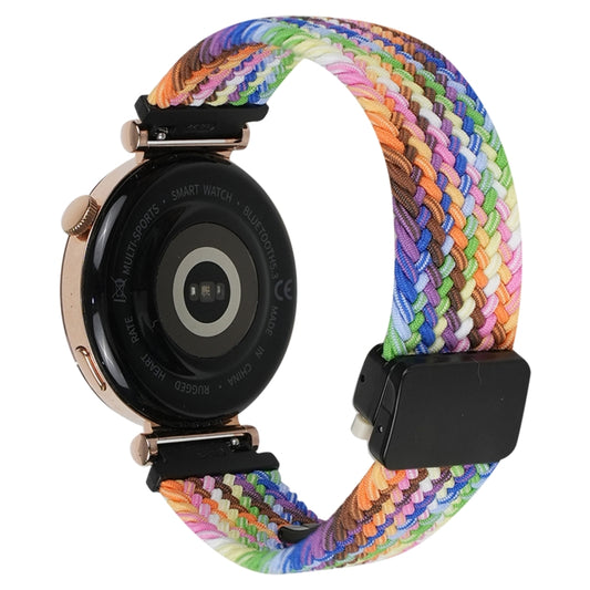 For Amazfit Bip S Magnetic Buckle 20mm Braided Watch Band(Colorful) by bashfashion