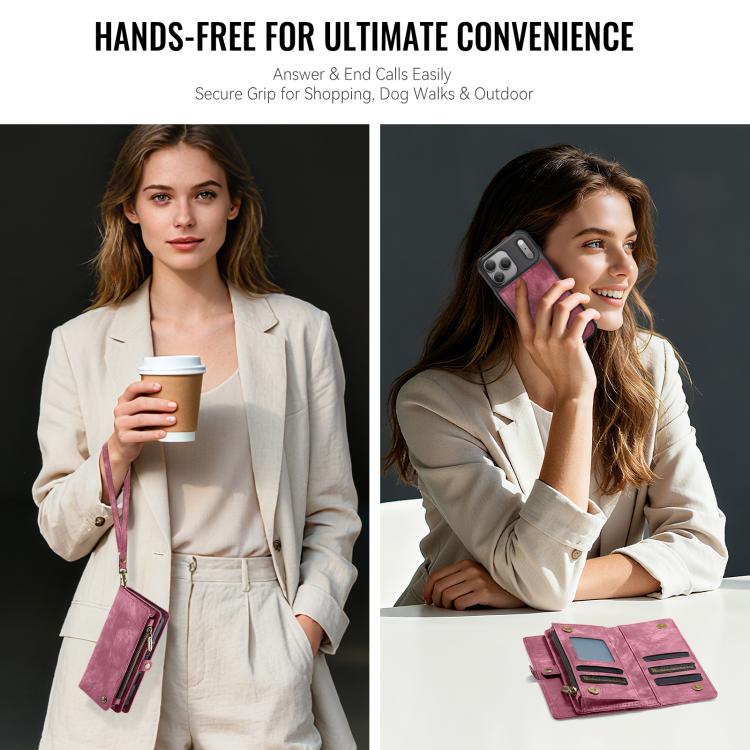 For iPhone 17 Pro CaseMe 008 Detachable Multifunctional Leather Phone Case(Red) by CaseMe