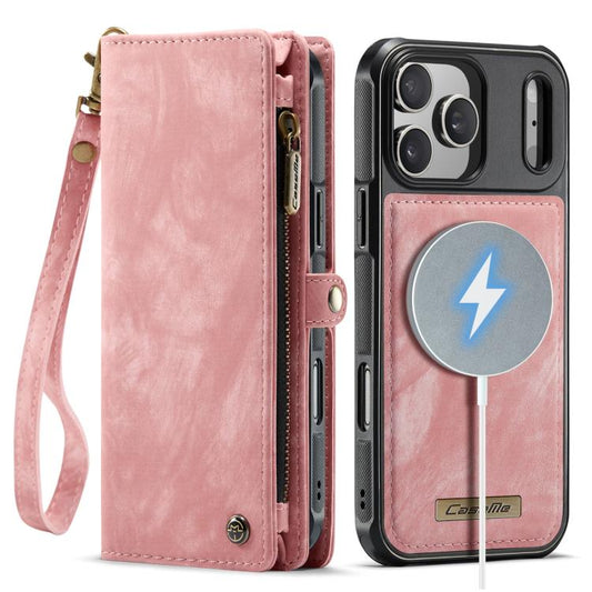 For iPhone 17 Pro Max CaseMe 008 Detachable Multifunctional Leather Phone Case(Pink) by CaseMe