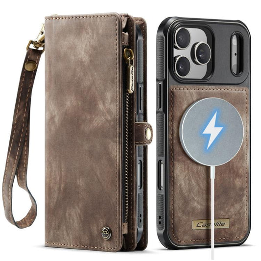 For iPhone 17 Pro Max CaseMe 008 Detachable Multifunctional Leather Phone Case(Brown) by CaseMe