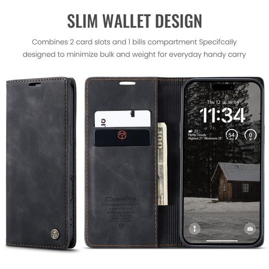 For iPhone Air CaseMe 013 Multifunctional Horizontal Flip Leather Phone Case(Black) by CaseMe