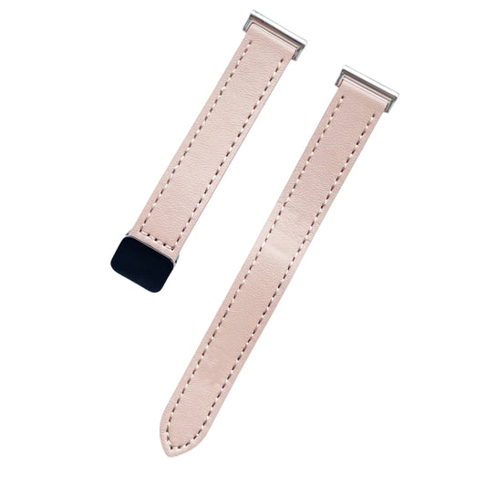 For Garmin Move Style Slim Magnetic Buckle 20mm Microfiber Leather Watch Band(Sakura Pink) by bashfashion