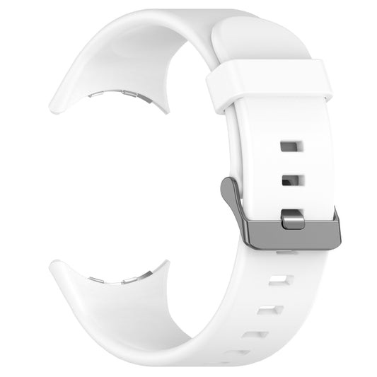 For Google Pixel Watch 3 45mm Solid Color Sports Silicone Watch Band(White) by bashfashion