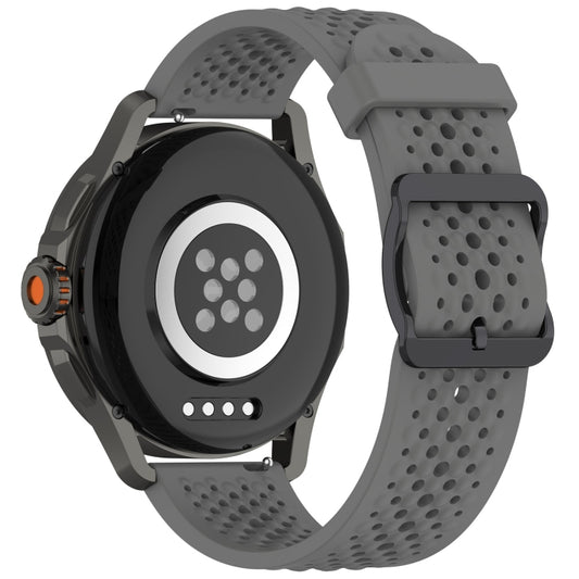 For Xiaomi Watch S4 Sport Liquid Pure Color Silicone Watch Band(Dark Gray) by bashfashion
