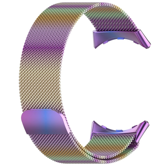 For Google Pixel Watch 3 45mm Milanese Metal Magnetic Watch Band(Colorful) by bashfashion