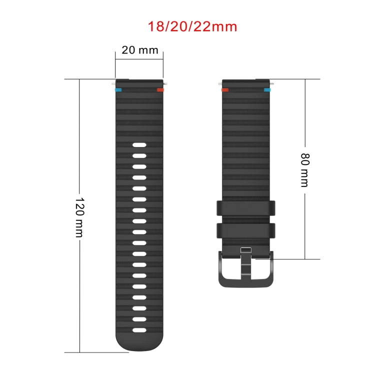 For Garmin Forerunner 265 Wavy Dotted Stitched 22mm Silicone Watch Band(Amber Yellow) by bashfashion