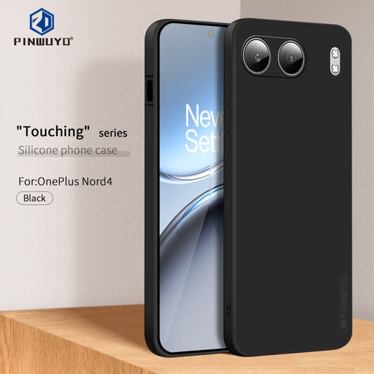 For OnePlus Nord 4 PINWUYO Sense Series Liquid Silicone TPU Phone Case(Black) by PINWUYO