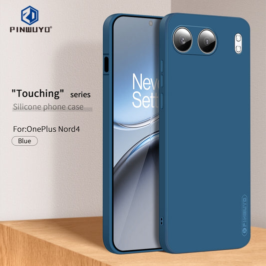 For OnePlus Nord 4 PINWUYO Sense Series Liquid Silicone TPU Phone Case(Blue) by PINWUYO