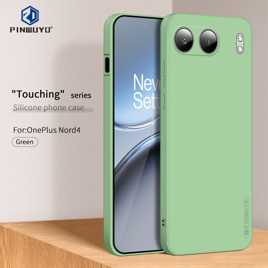 For OnePlus Nord 4 PINWUYO Sense Series Liquid Silicone TPU Phone Case(Green) by PINWUYO