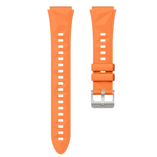 For Huawei Watch GT 5 41mm Solid Figure Homochromy Silicone Watch Band(Orange) by bashfashion