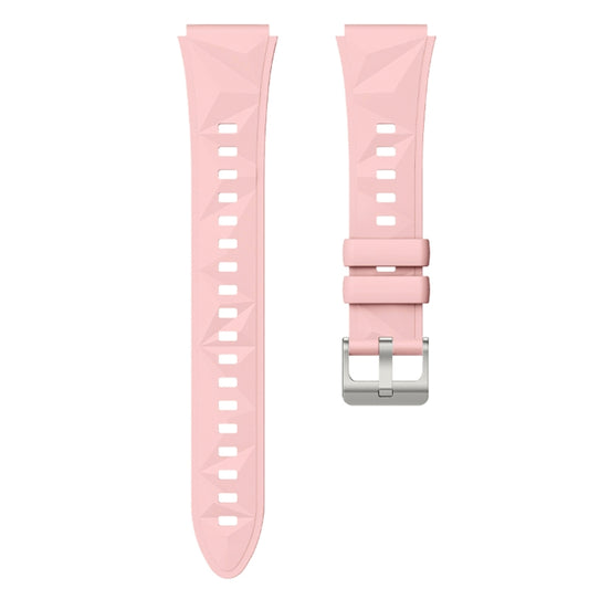 For Huawei Watch GT 5 41mm Solid Figure Homochromy Silicone Watch Band(Pink) by bashfashion